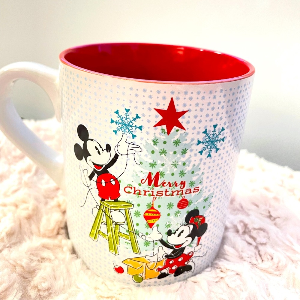 Disney Mug Christmas Mickey Mouse and Minnie